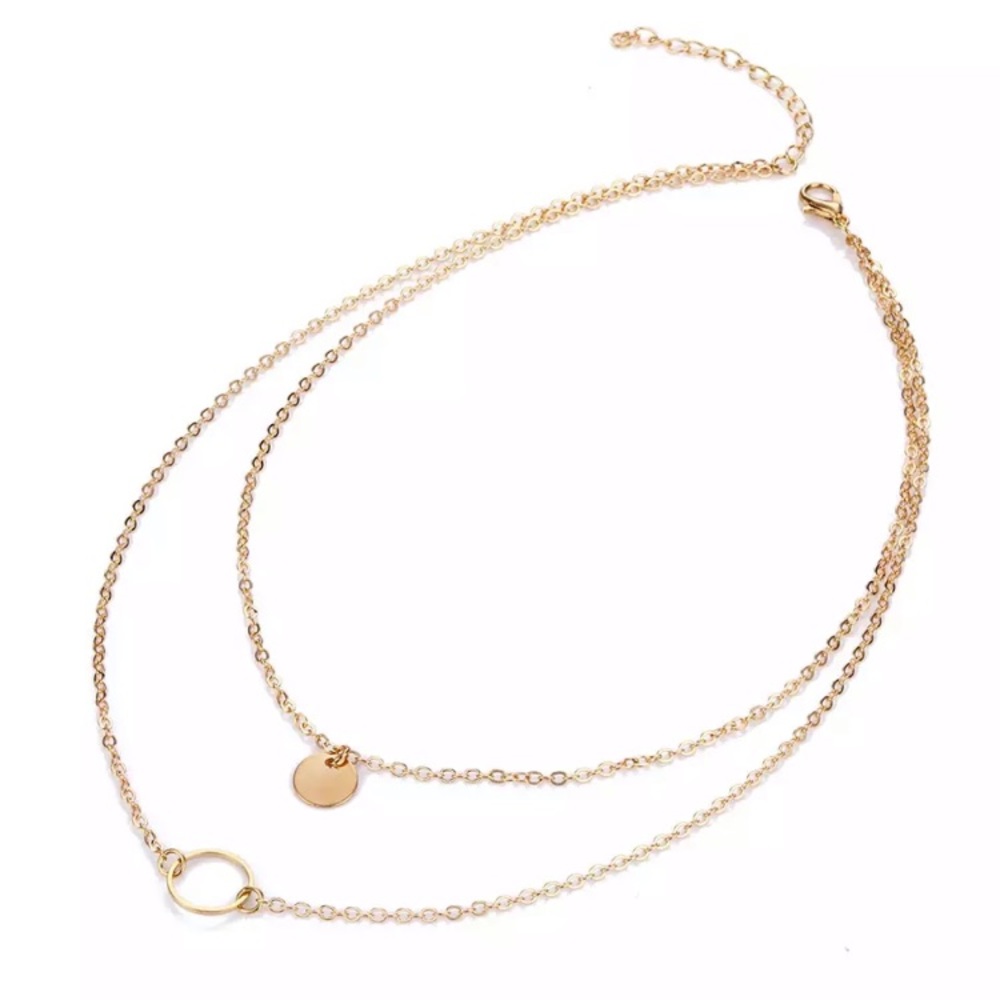 GOLD Prim ❁ Layered Necklace - Picture 2 of 4